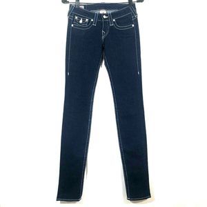 True Religion | Low Rise Skinny Jeans Pearl Button